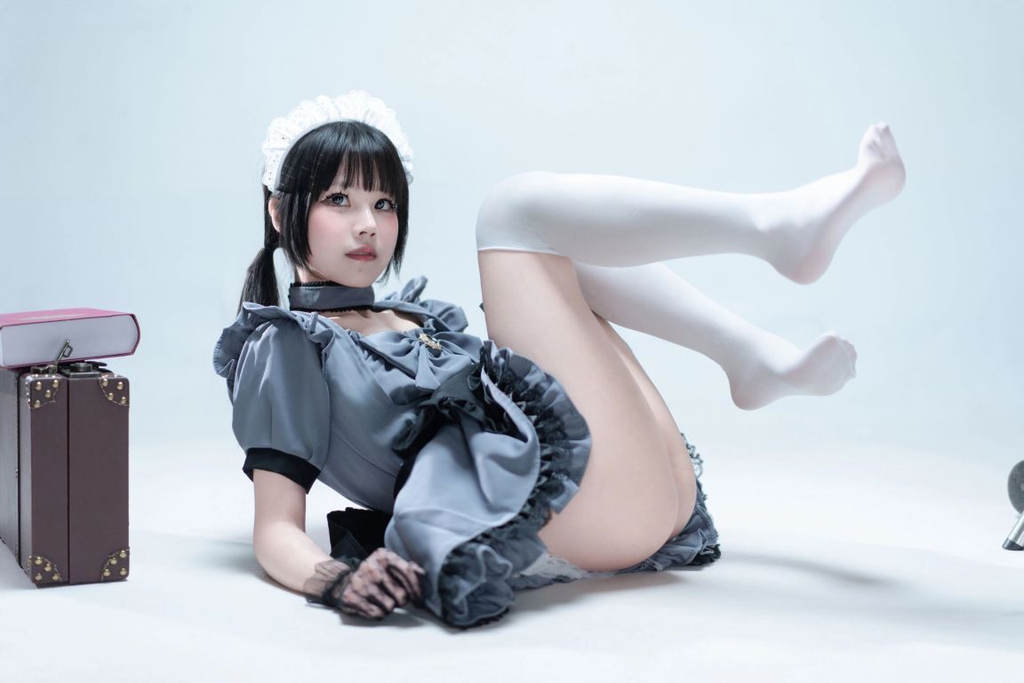 清水凪-手提箱与灰色女仆[80P-400M]